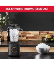 MOULINEX Batidora eléctrica, Diseño ecológico, Smoothie, Batido, Gazpacho, Sopa, 1,75 L, 4 cuchillas, 800 W