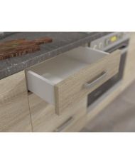 4-drawer base unit with worktop - Sonoma oak - 40 x 51.6 x 85 cm - LASSEN