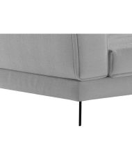 IMPERIA 5-seater convertible right corner sofa - Light gray fabric - 2 storage boxes - 304 x 212 x 86 cm
