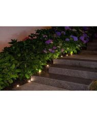Guirlande solaire à planter 10 LED blanches - GALIX - 5m - 0,5W - 100 Lumens - 8h d'éclairage