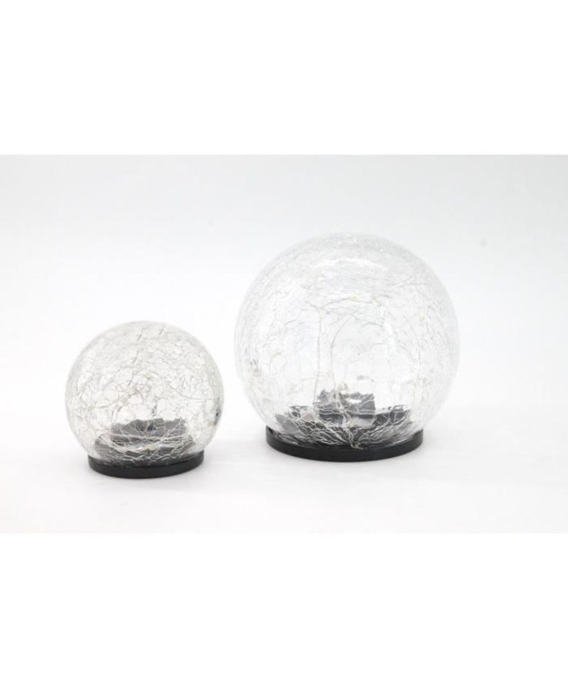 GALIX Solarkugel - Glasscherbeneffekt Ø 15 cm - 25 weiße LEDs GALIX Solarkugel - Glasscherbeneffekt Ø 15 cm - 25 weiße LEDs