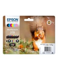 Cartouche d'encre EPSON Multipack 378 - Ecureuil - Noir, Jaune, Cyan, Magenta, Magenta clair, Cyan clair