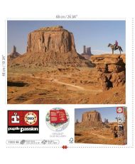 Landschafts- und Naturpuzzle – EDUCA – MONUMENT VALLEY – 1000 Teile – inklusive Fix-Puzzlekleber