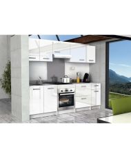 Meuble bas de cuisine 40 cm - Blanc brillant