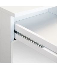 Caisson bas de cuisine 80 cm avec plan de travail inclus - Blanc Brillant
