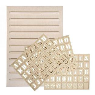 Lettres scrabble en bois x42 - Les Accessoires Déco