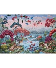 Puzzle - Clementoni - Der friedliche Dschungel - 2000 Teile - Tiere - Mehrfarbig