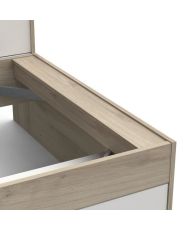 LIFE children's bed 90 x 190/200 - Storage - oak and white
