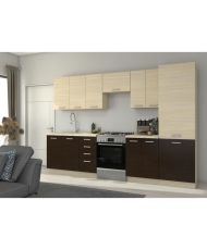 Low corner unit - light oak - 83 x 52 x 82 cm - Worktop not included