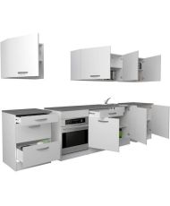Cuisine complète - 300 cm - Blanc