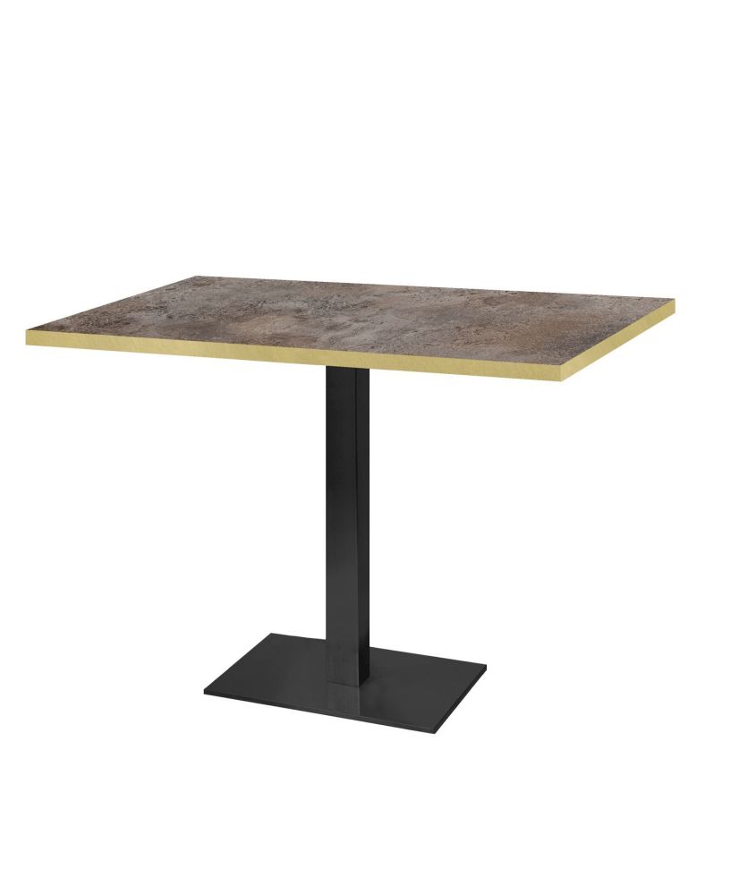 Tisch 120 x 70 cm – Milan Caldera Messingkanten Tisch 120 x 70 cm – Milan Caldera Messingkanten