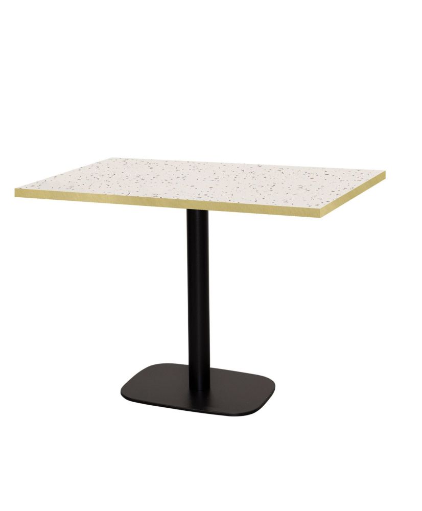 Table 120 x 70 cm - Round terrazzo cassata brass edges Table 120 x 70 cm - Round terrazzo cassata brass edges