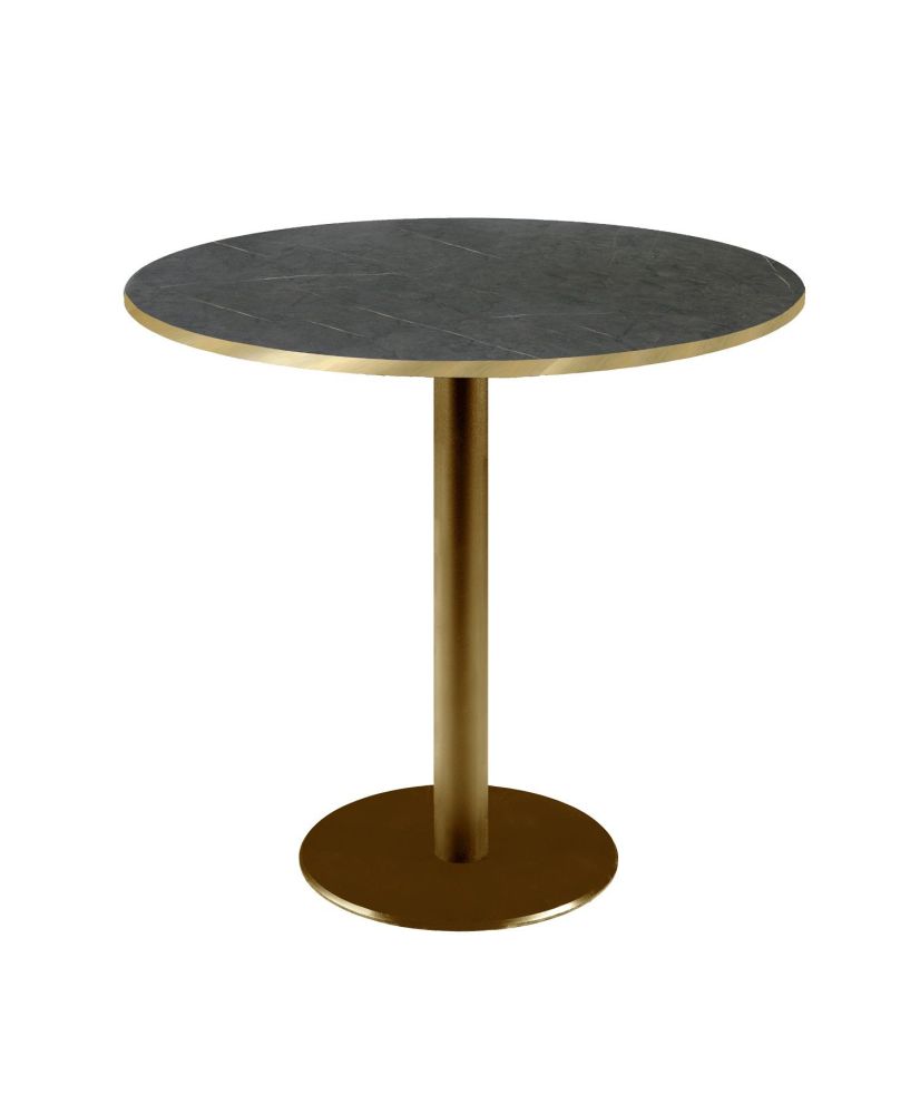 Mesa redonda Ø 70 cm Rome bistro piedra negra Mesa redonda Ø 70 cm Rome bistro piedra negra
