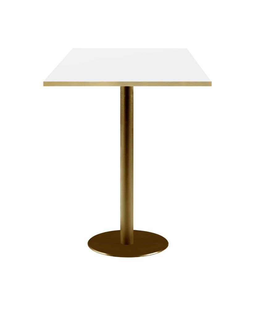 Hohe Bar 60 x 60 cm Rom weißes Bistro Hohe Bar 60 x 60 cm Rom weißes Bistro
