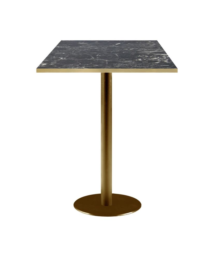 High table 60 x 60 cm Rome bistro glossy black marble High table 60 x 60 cm Rome bistro glossy black marble