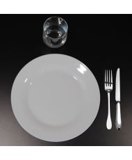 Bartisch 60 x 60 cm – rundes Modell, schwarze Holzkanten