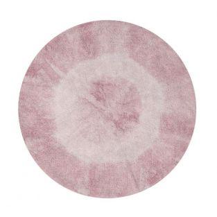 Tappeto rotondo in cotone sfumato - Rosa antico - Ø 150 cm