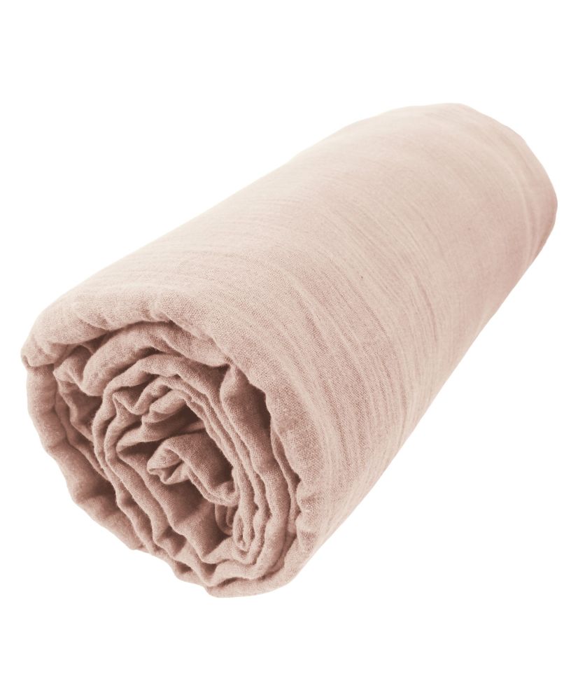 Spannbetttuch 140 x 190 cm GAÏA Marshmallow Spannbetttuch 140 x 190 cm GAÏA Marshmallow
