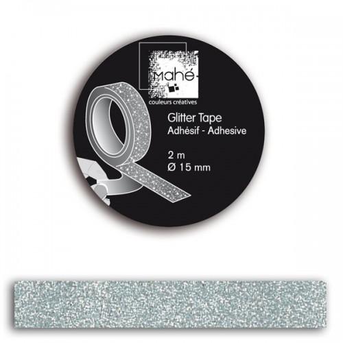  Glitter Tape - Silver 