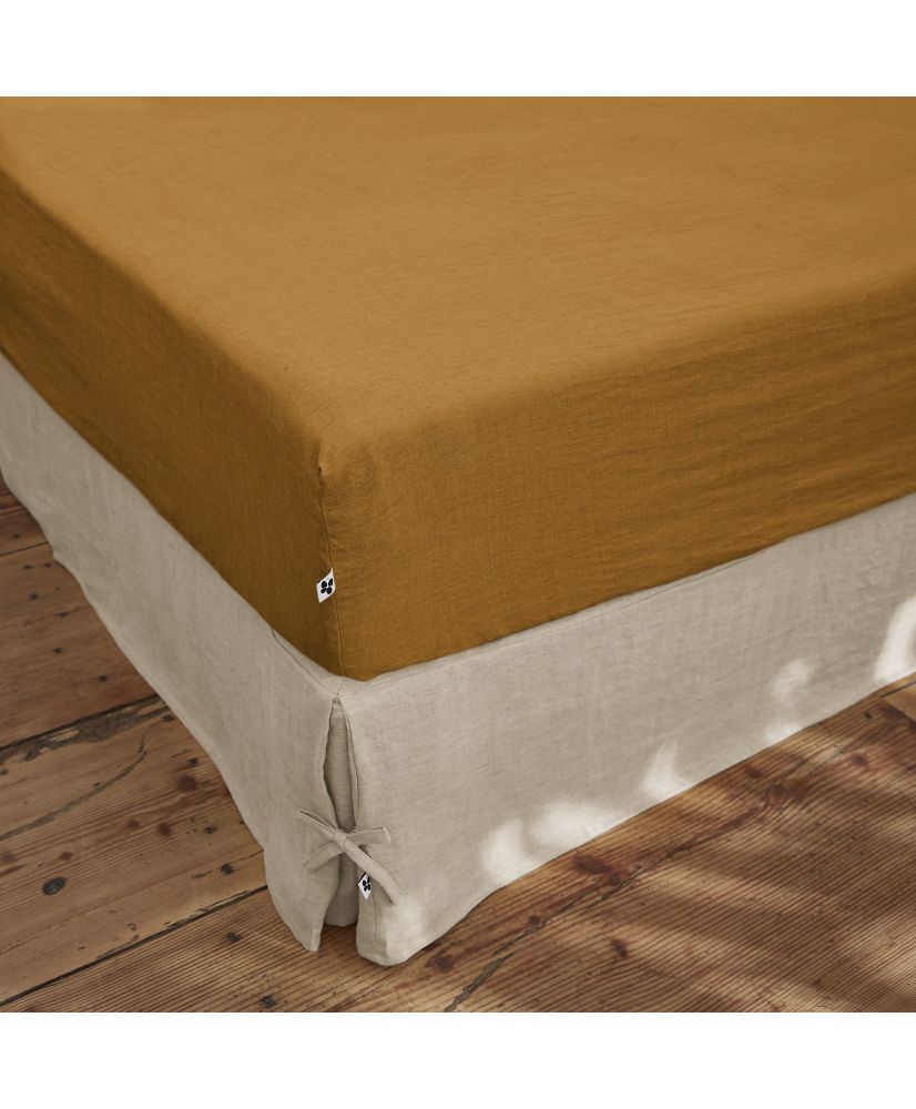 Spannbetttuch 140 x 190 cm SOLINE Karamell Spannbetttuch 140 x 190 cm SOLINE Karamell
