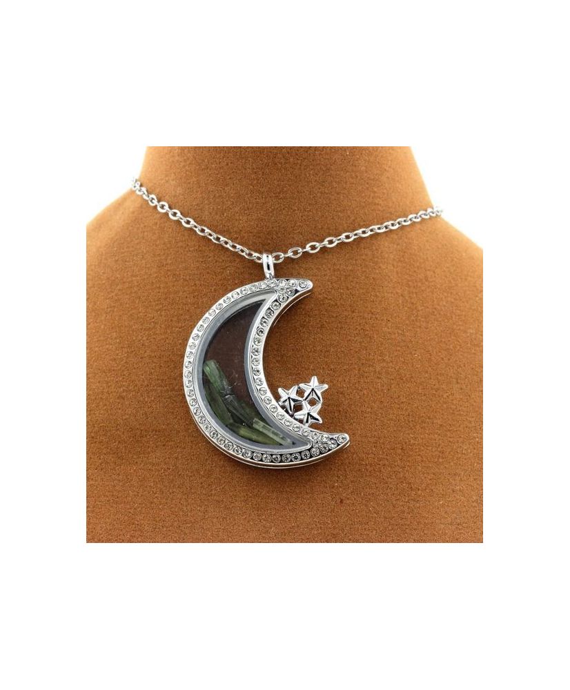 Collar de turmalina verde cruda Collar de turmalina verde cruda