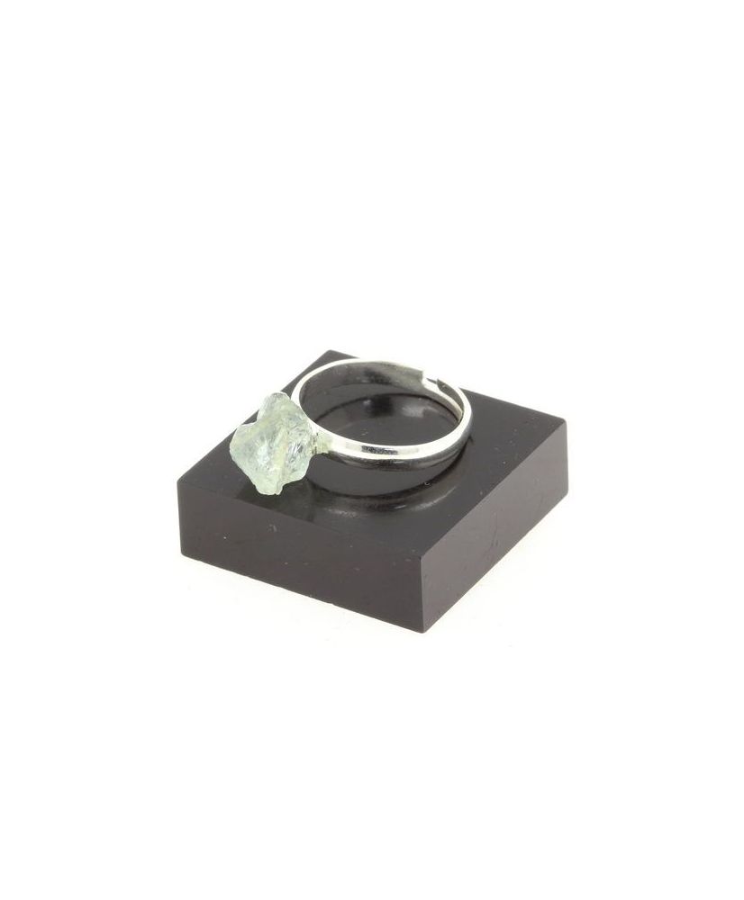 Anello con acquamarina grezza placcata in argento 9,92 carati Anello con acquamarina grezza placcata in argento 9,92 carati