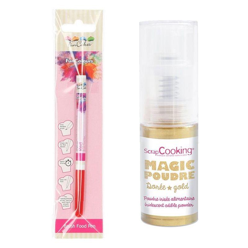 Colle alimentaire stylo pinceau Scrapcooking 2ml
