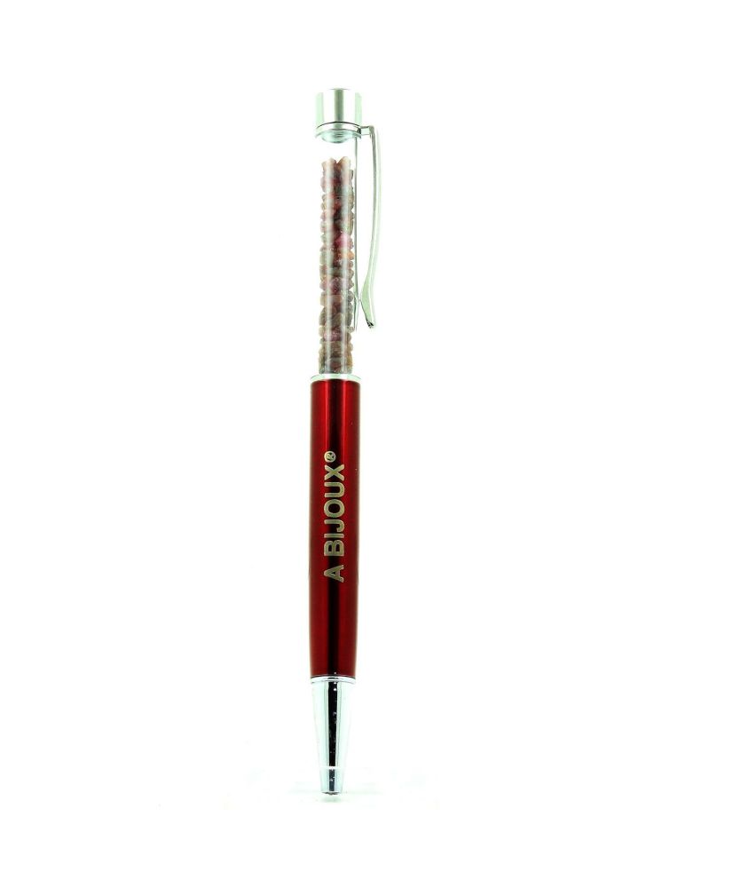Stylo Minéraux Rubis brut Madagascar Stylo Minéraux Rubis brut Madagascar