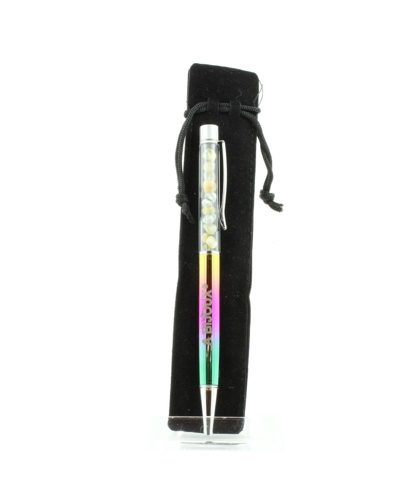 Pluma de minerales de topacio brasileño Pluma de minerales de topacio brasileño