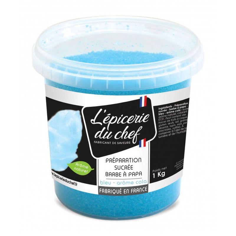 Préparation sucrée pour barbe à papa Bleue 1 kg