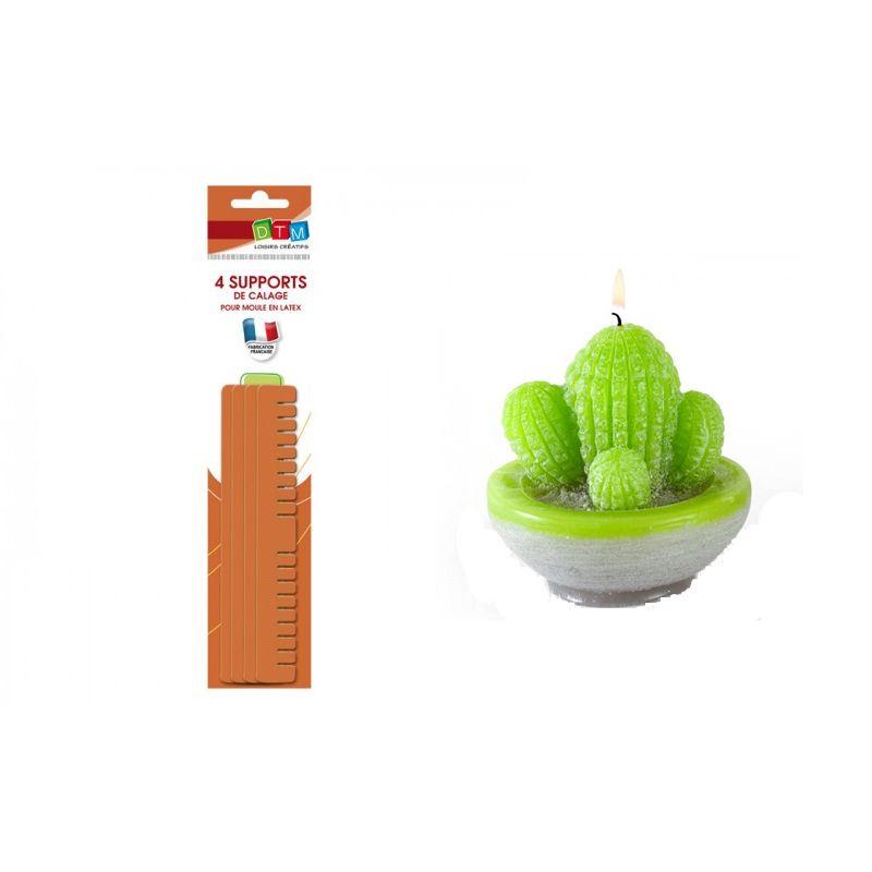 Cactus latex candle mold + supports
