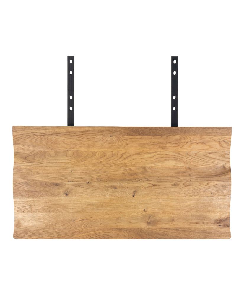 oiled oak table extensions with wavy edge 50 x 95 cm