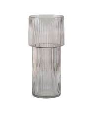 Vase en verre soufflé à la bouche transparent  Ø 17,5 x 40 cm
