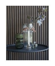 Vase en verre soufflé à la bouche transparent  Ø 17,5 x 40 cm
