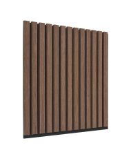 2 acoustic panels in walnut veneer 52 x 52 x 2.2 mm