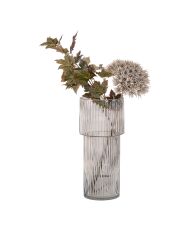 Vase en verre soufflé à la bouche transparent  Ø 17,5 x 40 cm