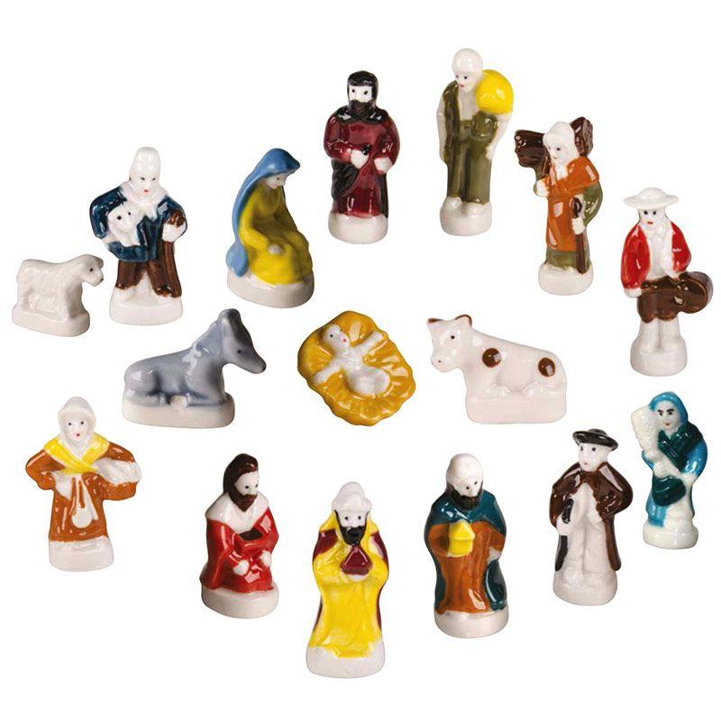 4 little porcelain figurines for Christmas Crib