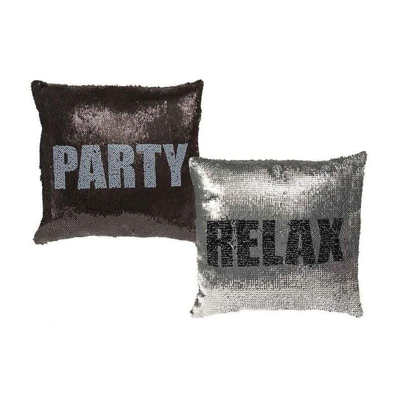 Cuscino reversibile in paillettes Party - Relax