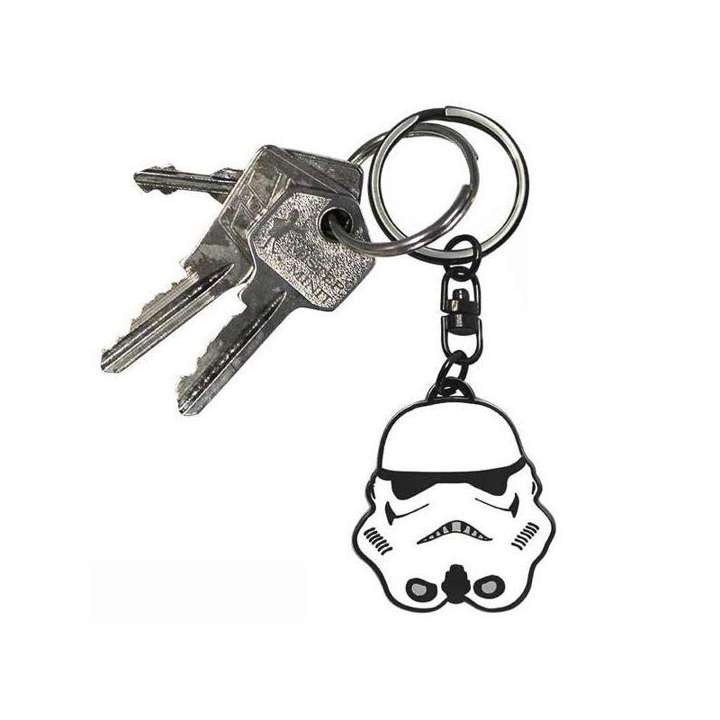 Star Wars Storm Trooper Metal  Key Chain Black White Lucasfilm Ltd. 