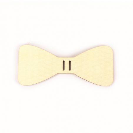 Wooden bow tie - 12 x 5 cm