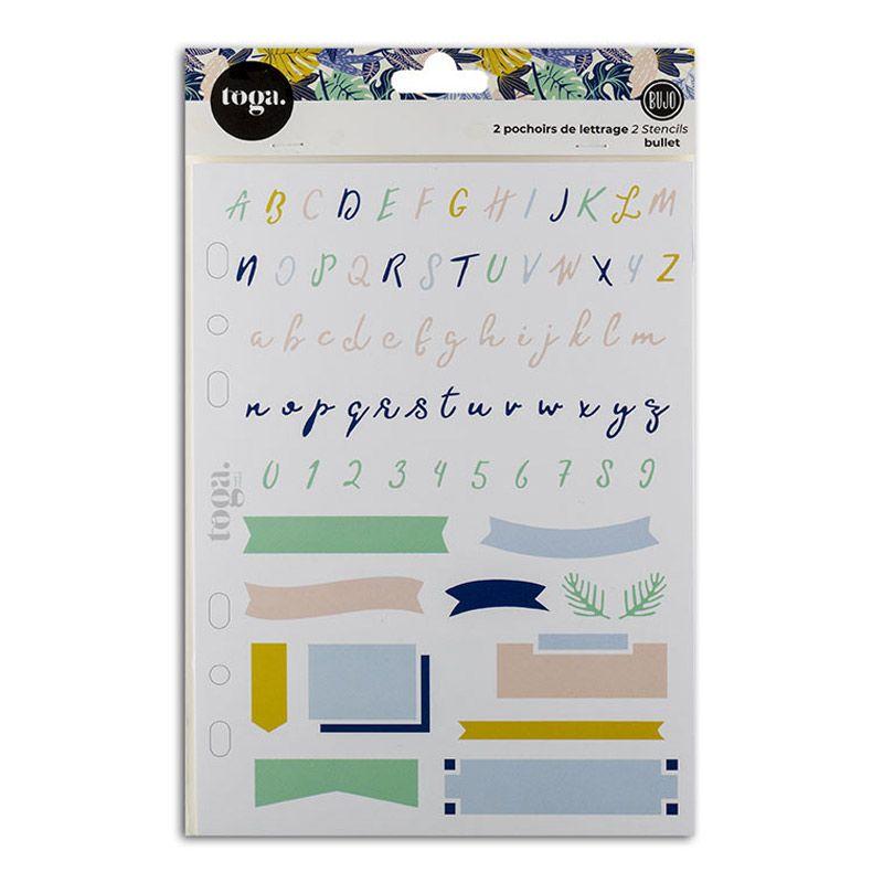 Pochoirs pour Bullet Journal - Alphabet 