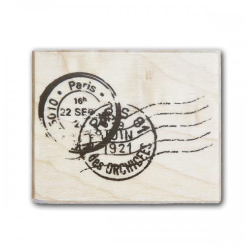 Wooden stamp - postmark - Scrapbooking - Youdoit