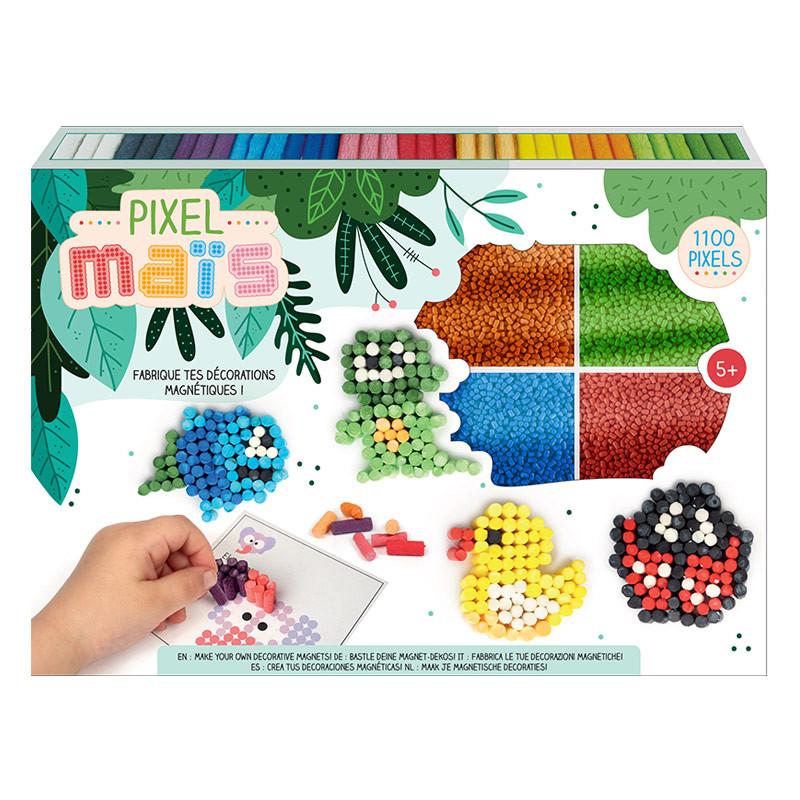 Pixel Corn Box - Magnets decorations