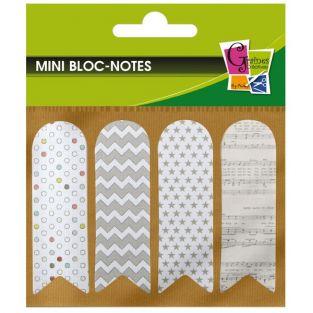  80 adhesives bookmark - white with patterns 