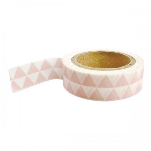  Masking tape with pink & white triangles 