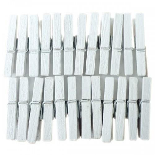 24 mini pinces à linge blanches 24 mini pinces à linge blanches