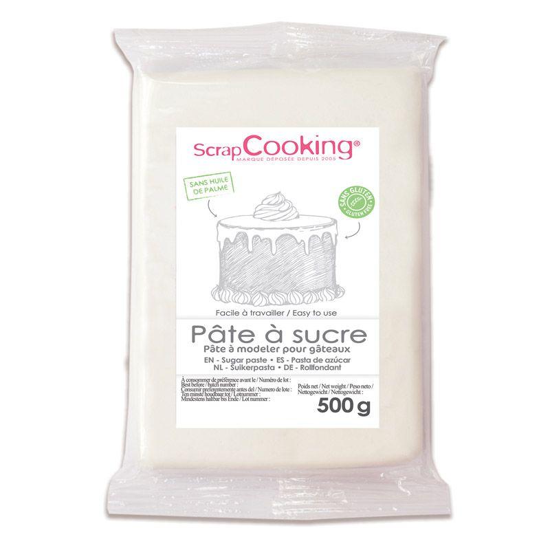 Pâte à sucre blanche pour patisserie Scrapcooking 100 g