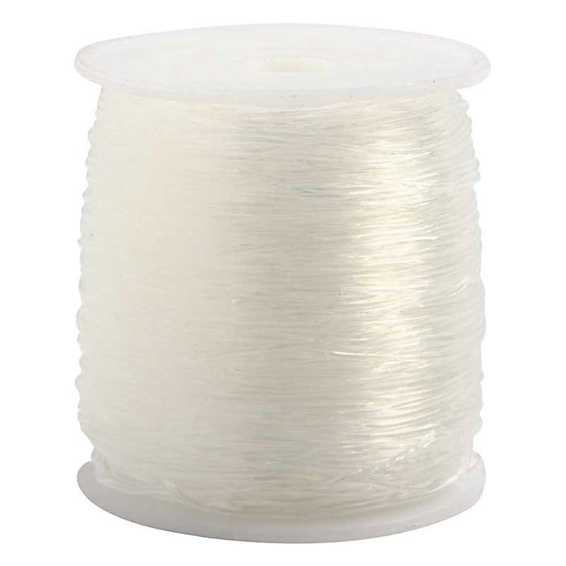 Fil collier de perles nylon transparent 0.25mm, fil nylon