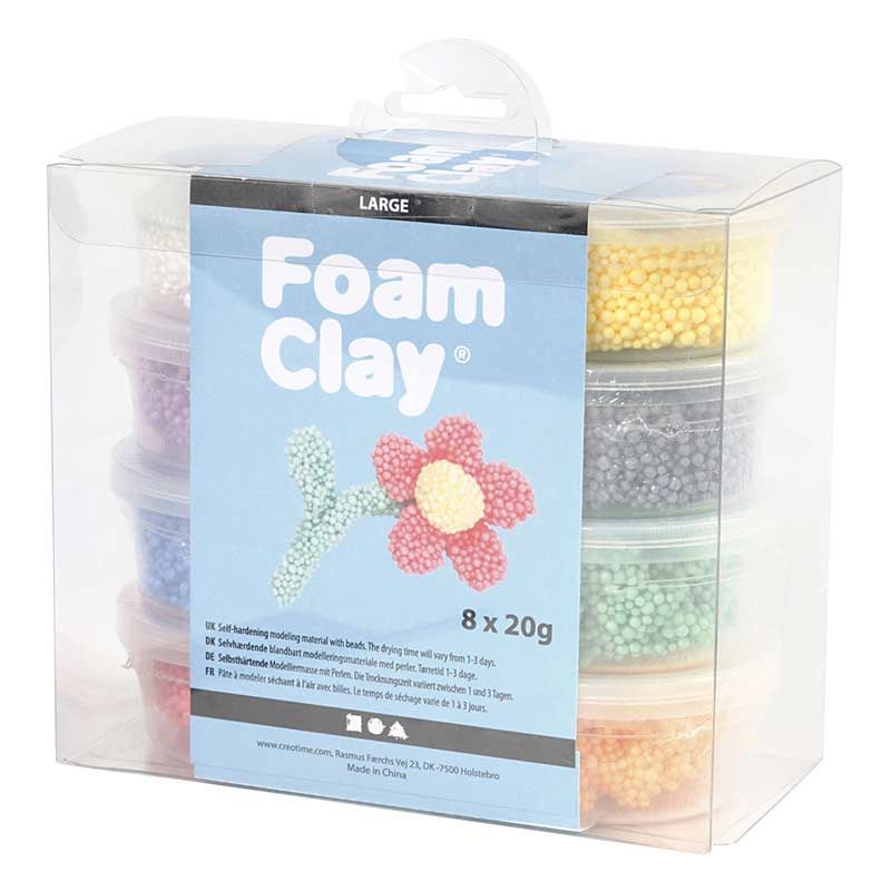 Foam Clay Large, 8x20 g/ 1 pack