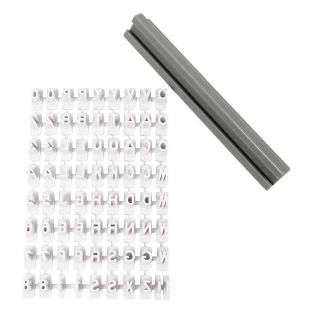 Clay and Cookie Press Rubber Stamp Set: Letters & Numbers Clay and Cookie Press Rubber Stamp Set: Letters & Numbers